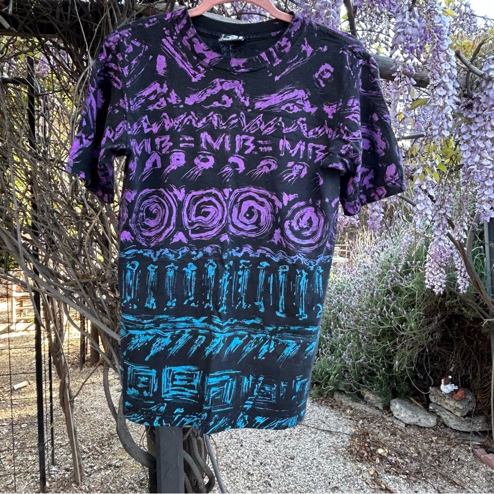 Urban Outfitters Purple and Blue Short Sleeve Tee